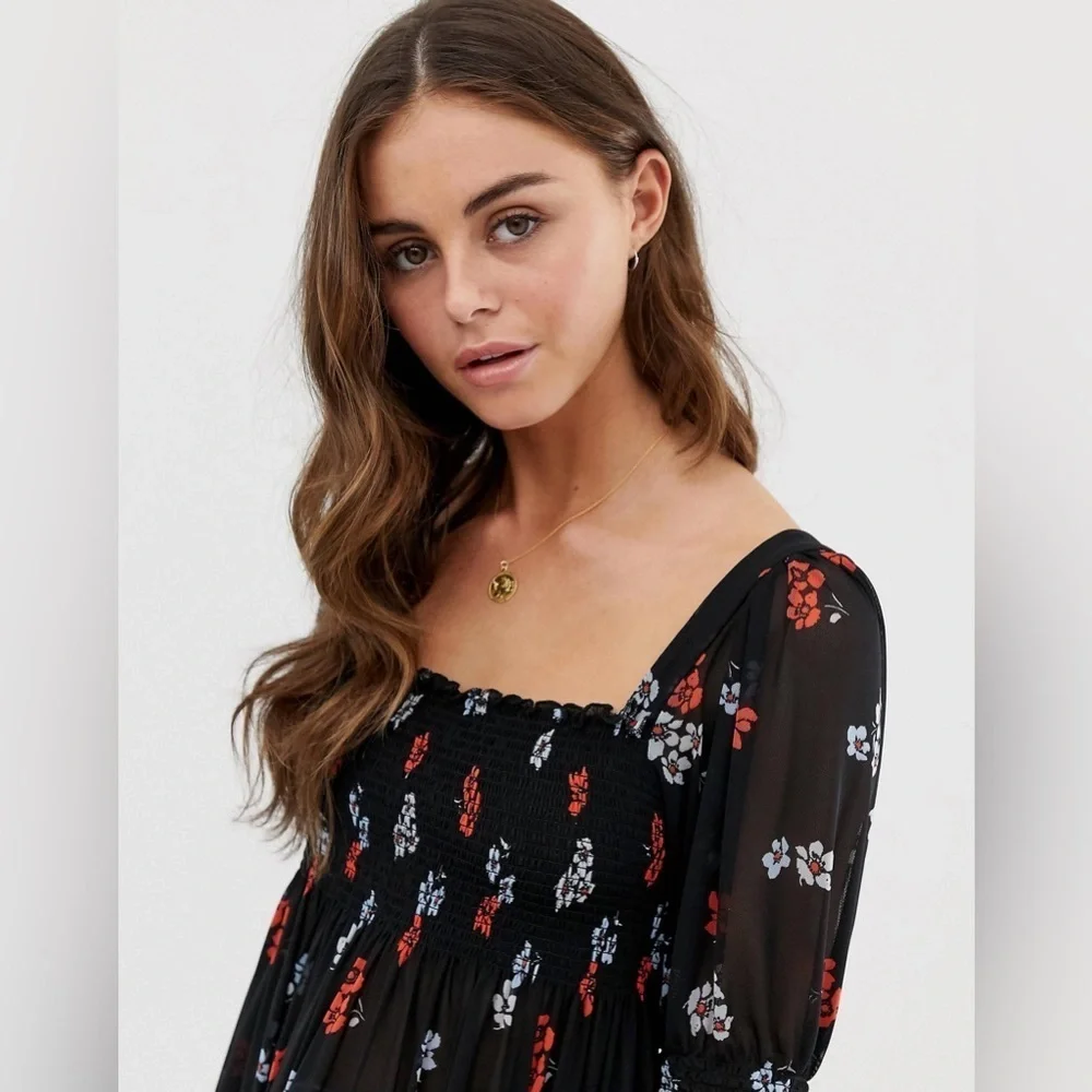 Like New Free People Delta Dawn Blouse XS